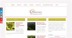 Desktop Screenshot of learnchinesehistory.com